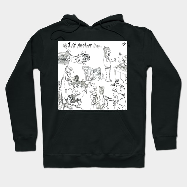 Cartoon Collection..Just Another Day. Hoodie by grantwilson